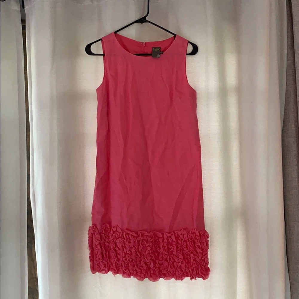 Linen Pink Cocktail Dress